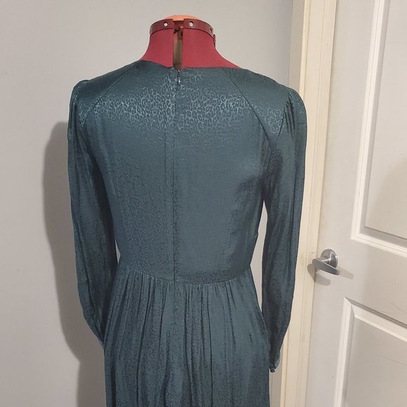 Green leopard print dress - Picture 3 of 4